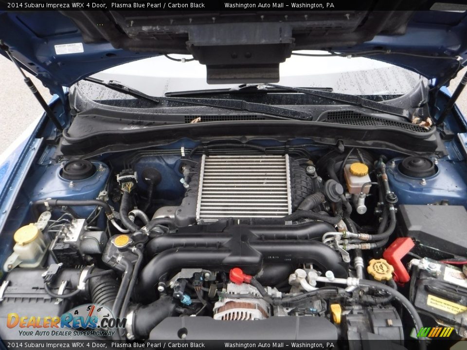 2014 Subaru Impreza WRX 4 Door Plasma Blue Pearl / Carbon Black Photo #4