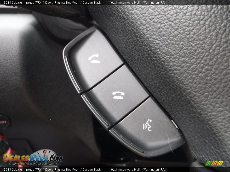 2014 Subaru Impreza WRX 4 Door Plasma Blue Pearl / Carbon Black Photo #10