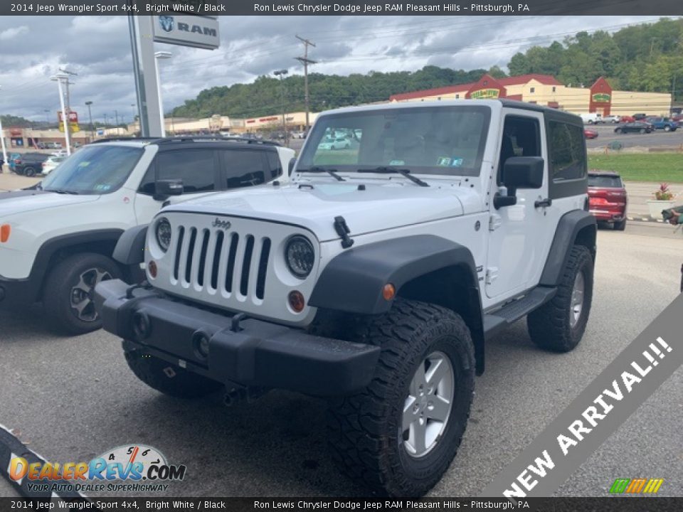 2014 Jeep Wrangler Sport 4x4 Bright White / Black Photo #1