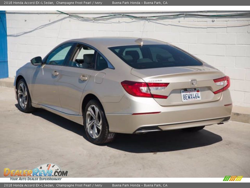 2018 Honda Accord EX-L Sedan Champagne Frost Pearl / Ivory Photo #2