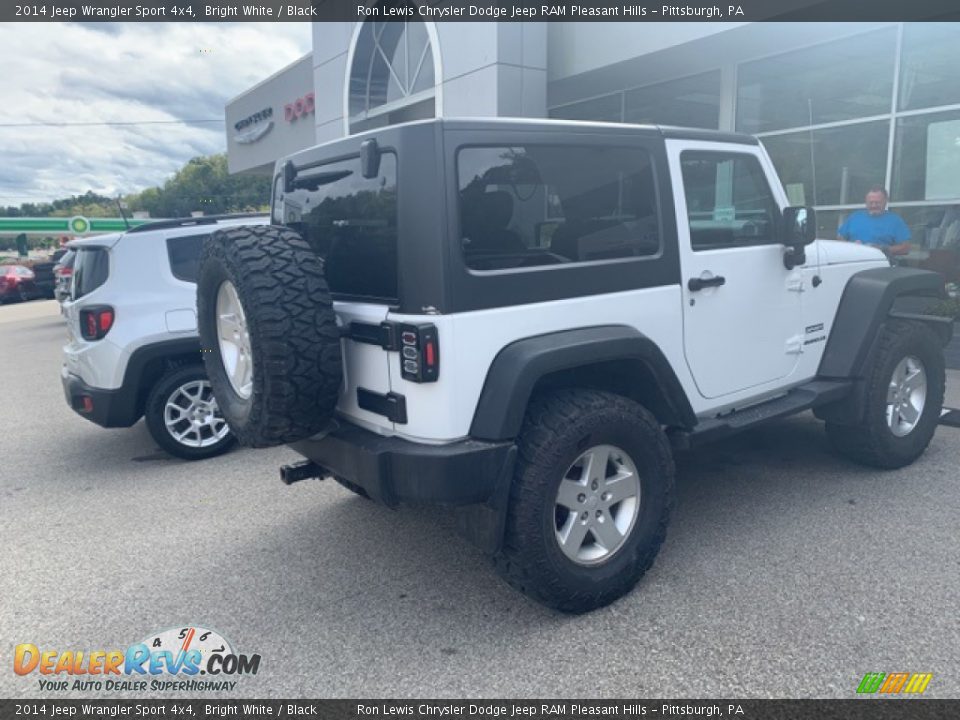 2014 Jeep Wrangler Sport 4x4 Bright White / Black Photo #2