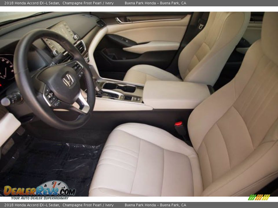 2018 Honda Accord EX-L Sedan Champagne Frost Pearl / Ivory Photo #3