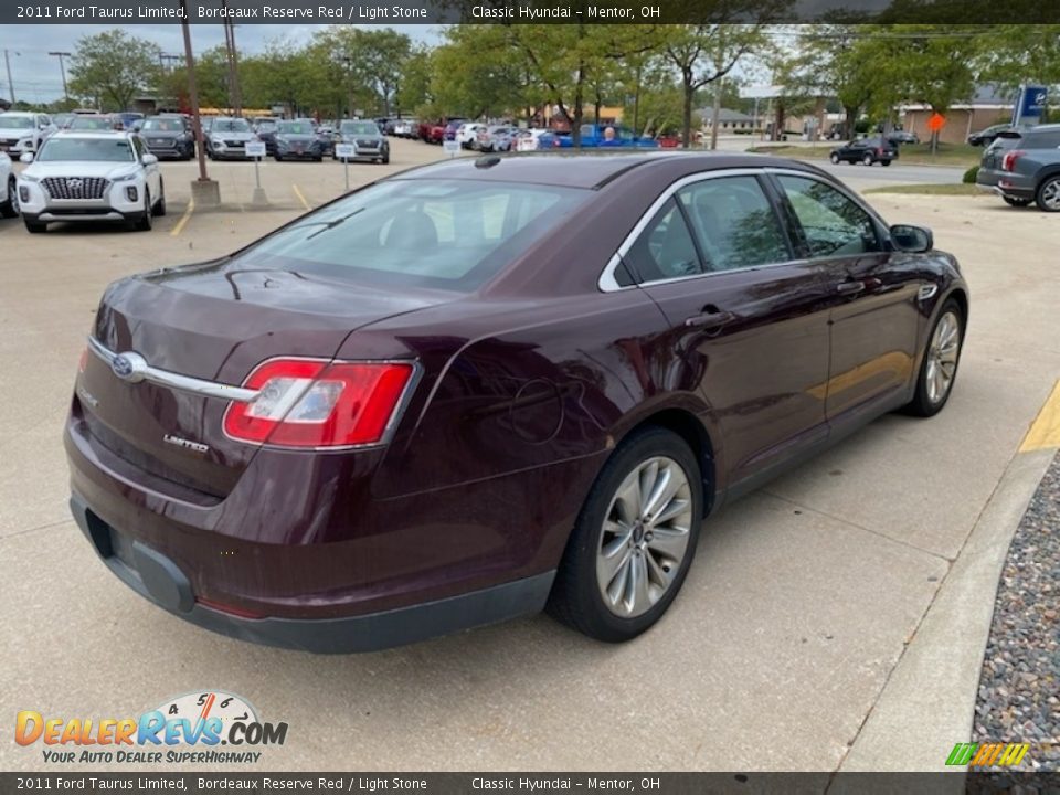 2011 Ford Taurus Limited Bordeaux Reserve Red / Light Stone Photo #2