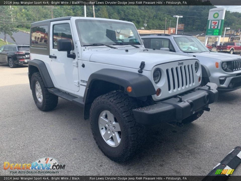 2014 Jeep Wrangler Sport 4x4 Bright White / Black Photo #3