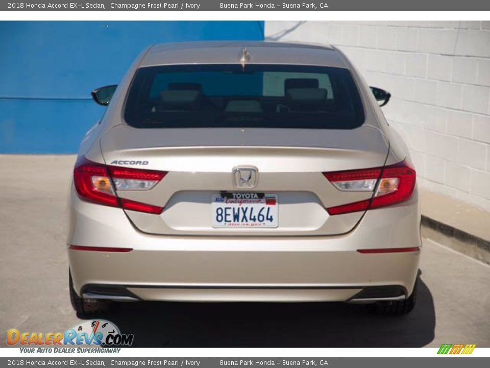 2018 Honda Accord EX-L Sedan Champagne Frost Pearl / Ivory Photo #9