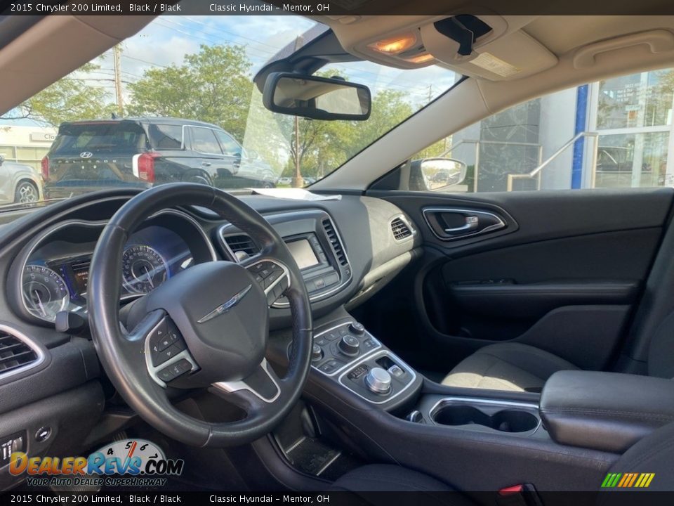 2015 Chrysler 200 Limited Black / Black Photo #3