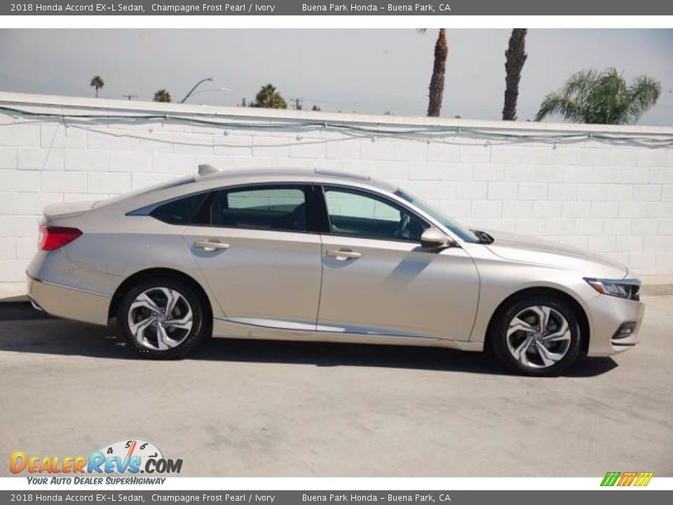 2018 Honda Accord EX-L Sedan Champagne Frost Pearl / Ivory Photo #12