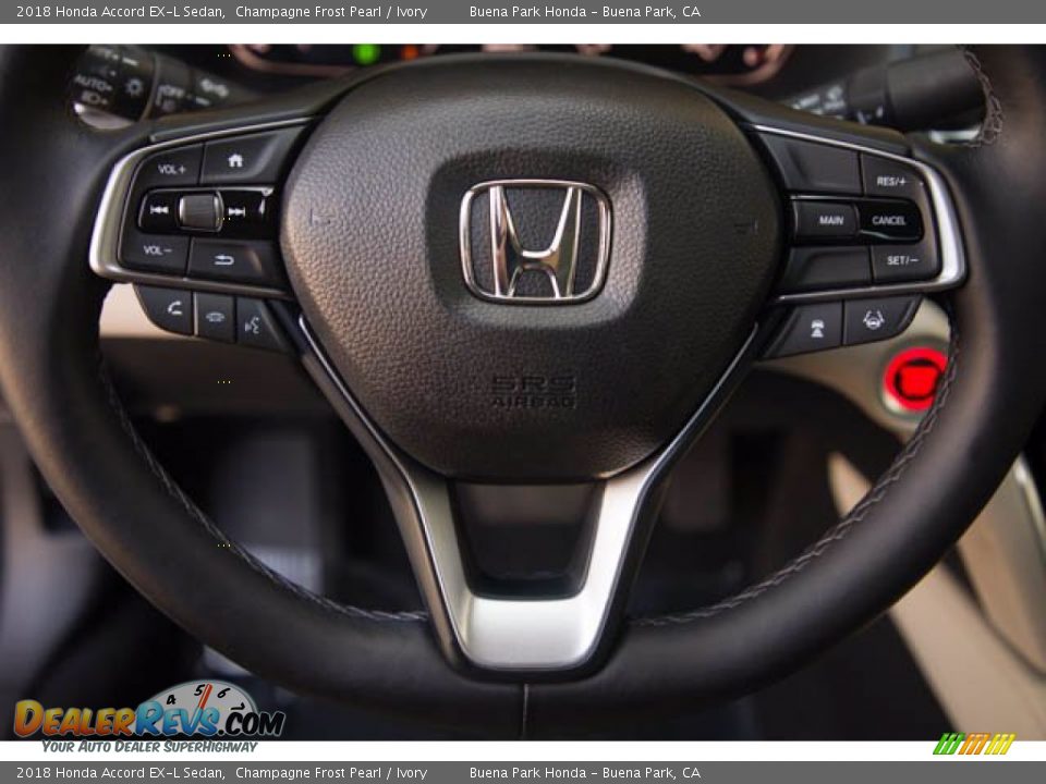 2018 Honda Accord EX-L Sedan Champagne Frost Pearl / Ivory Photo #13
