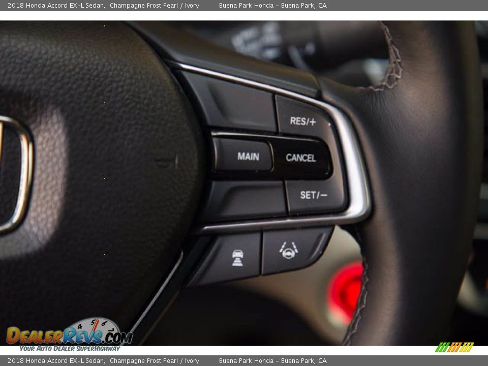 2018 Honda Accord EX-L Sedan Champagne Frost Pearl / Ivory Photo #15