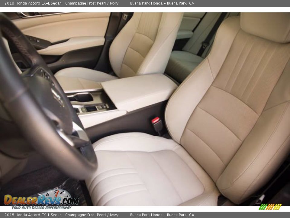 2018 Honda Accord EX-L Sedan Champagne Frost Pearl / Ivory Photo #18