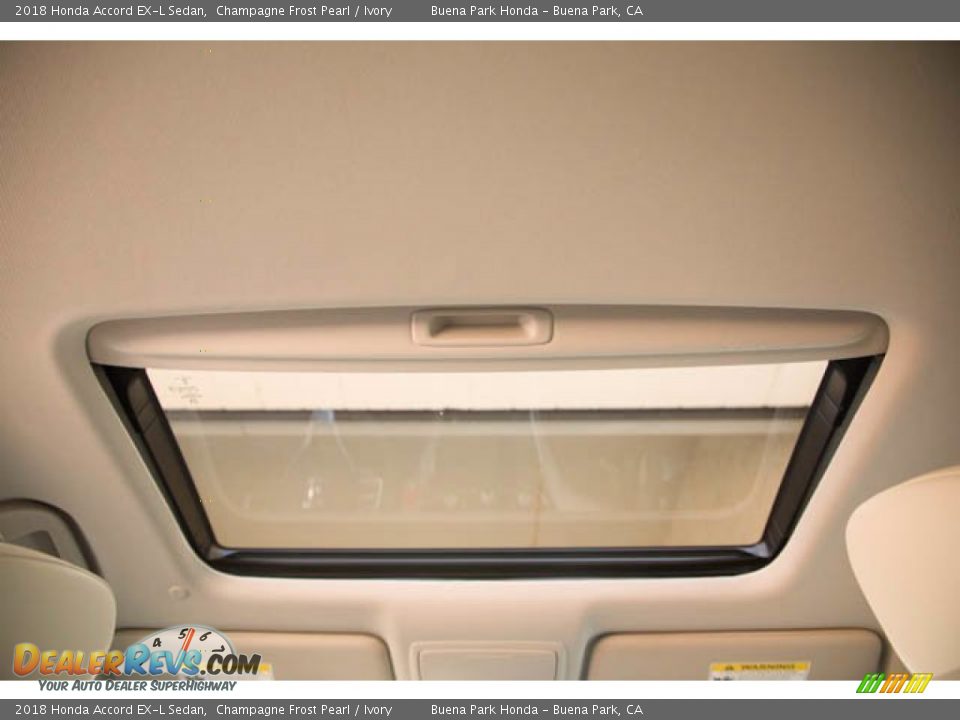 2018 Honda Accord EX-L Sedan Champagne Frost Pearl / Ivory Photo #19