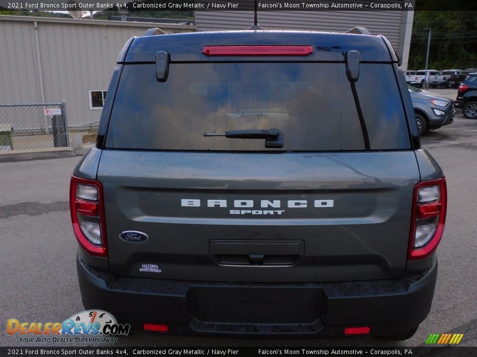 2021 Ford Bronco Sport Outer Banks 4x4 Carbonized Gray Metallic / Navy Pier Photo #3