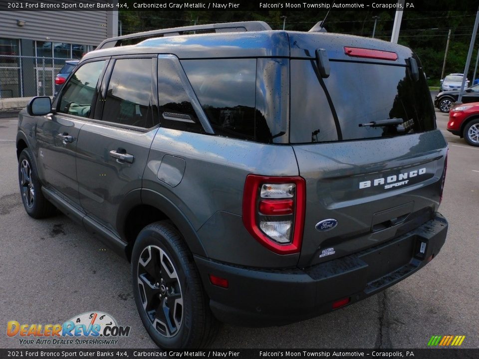 2021 Ford Bronco Sport Outer Banks 4x4 Carbonized Gray Metallic / Navy Pier Photo #5