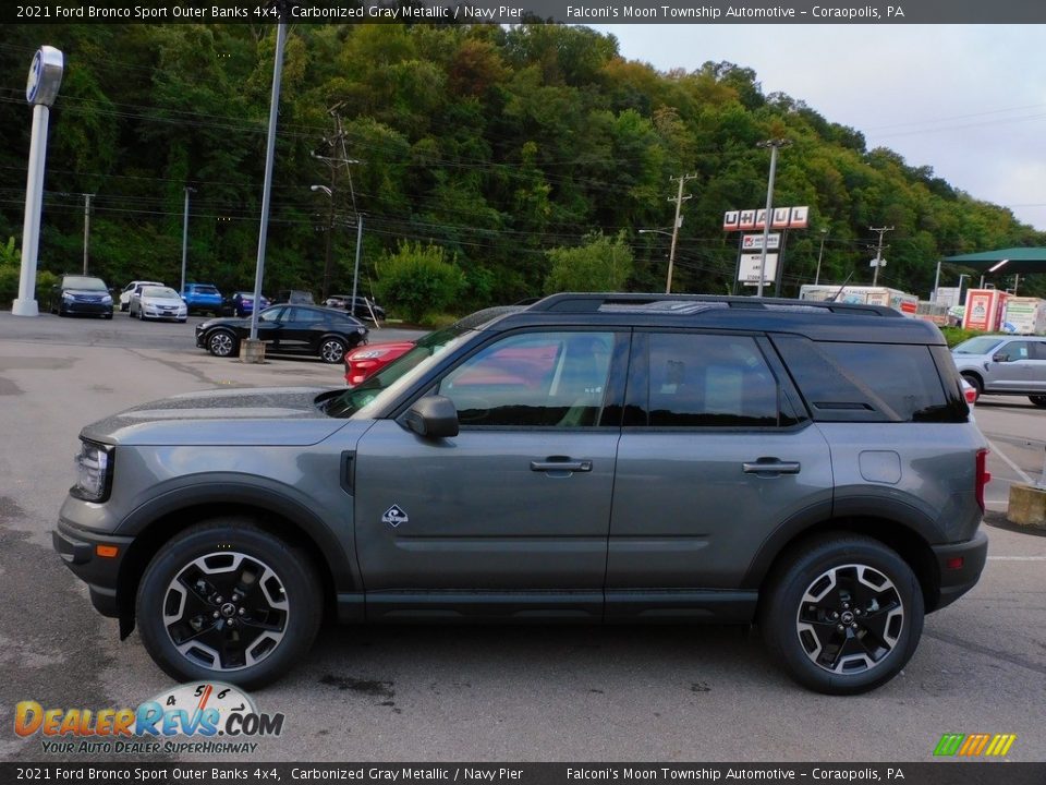 Carbonized Gray Metallic 2021 Ford Bronco Sport Outer Banks 4x4 Photo #6