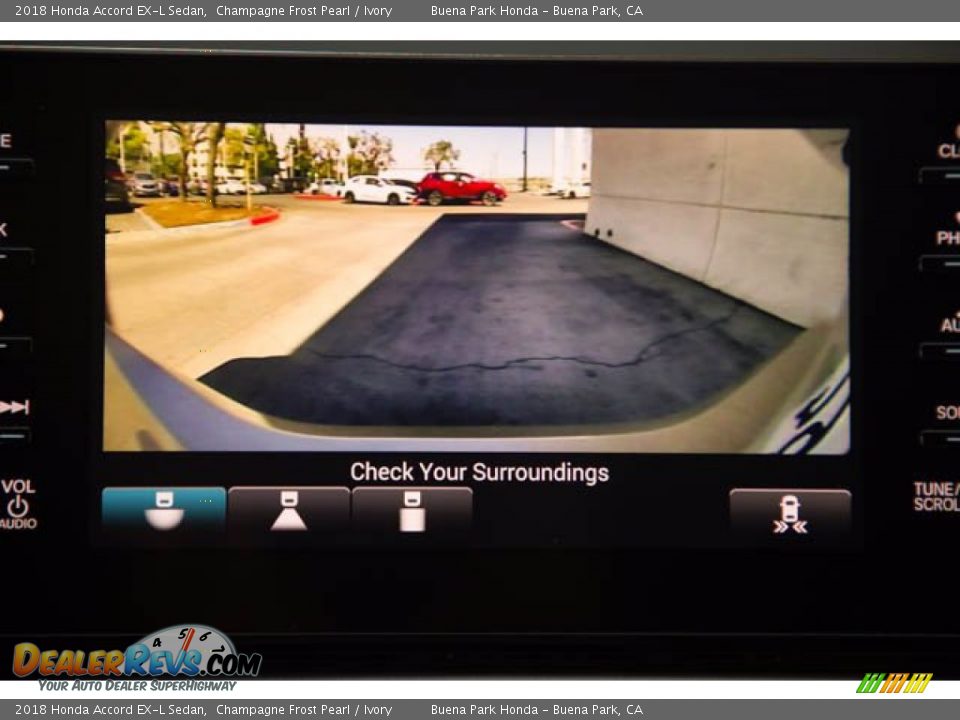 2018 Honda Accord EX-L Sedan Champagne Frost Pearl / Ivory Photo #27