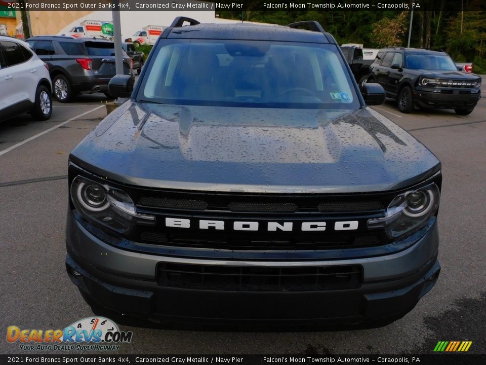 2021 Ford Bronco Sport Outer Banks 4x4 Carbonized Gray Metallic / Navy Pier Photo #8