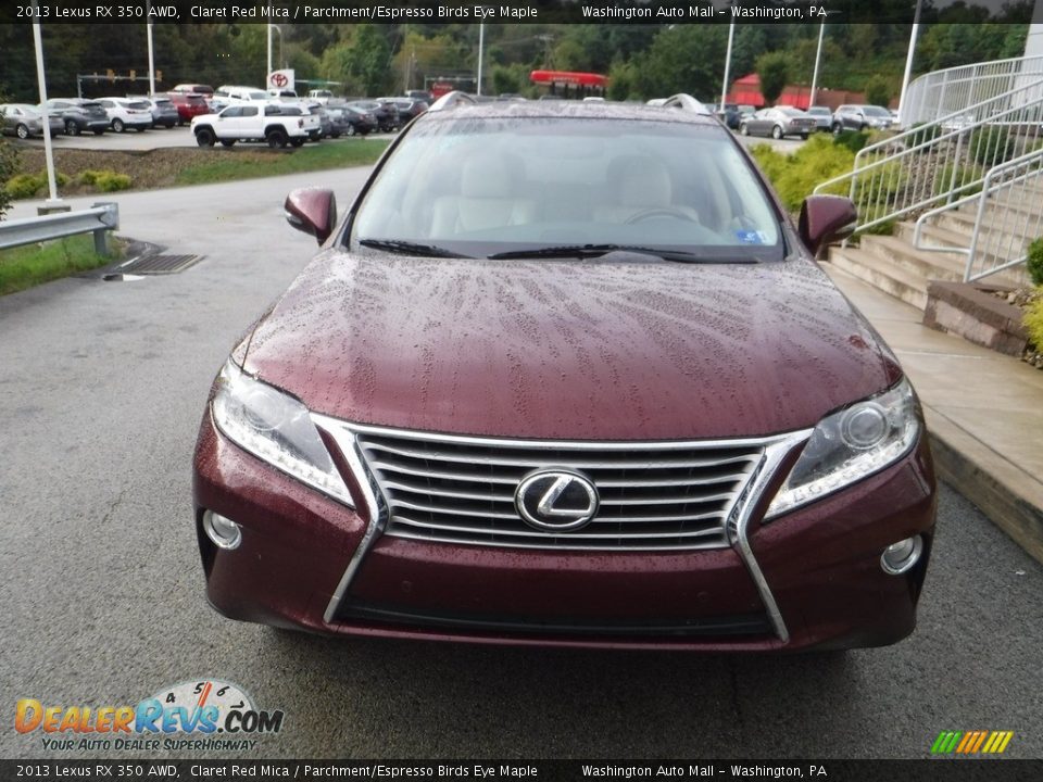 2013 Lexus RX 350 AWD Claret Red Mica / Parchment/Espresso Birds Eye Maple Photo #12