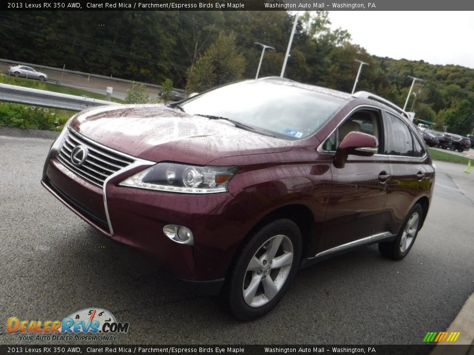 2013 Lexus RX 350 AWD Claret Red Mica / Parchment/Espresso Birds Eye Maple Photo #13