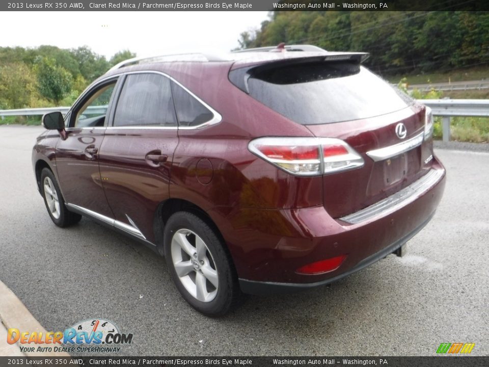 2013 Lexus RX 350 AWD Claret Red Mica / Parchment/Espresso Birds Eye Maple Photo #15