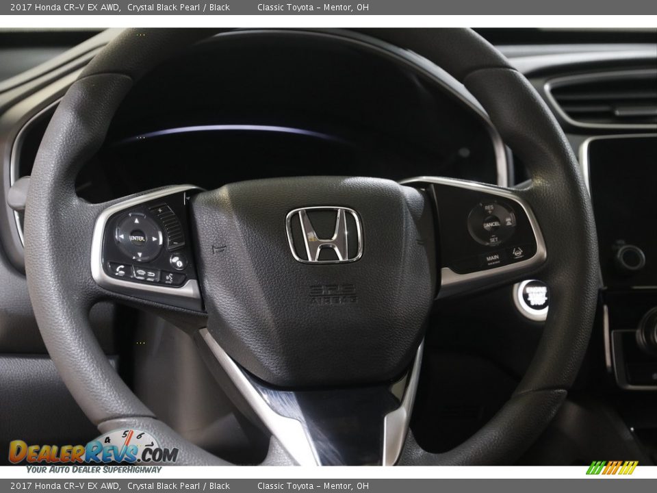 2017 Honda CR-V EX AWD Crystal Black Pearl / Black Photo #7