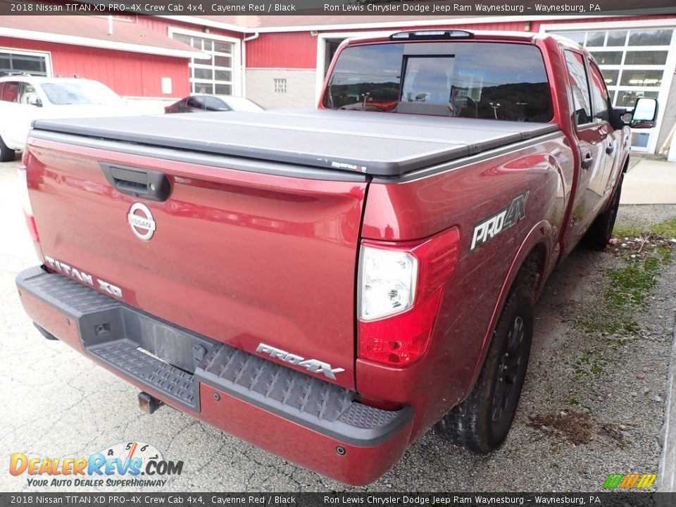 2018 Nissan TITAN XD PRO-4X Crew Cab 4x4 Cayenne Red / Black Photo #3