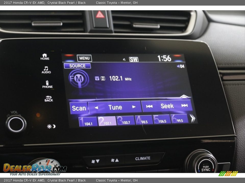 2017 Honda CR-V EX AWD Crystal Black Pearl / Black Photo #10