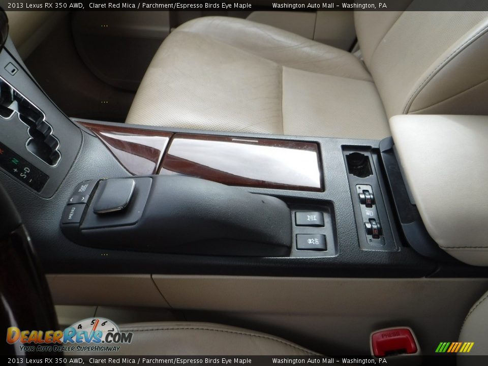 2013 Lexus RX 350 AWD Claret Red Mica / Parchment/Espresso Birds Eye Maple Photo #24