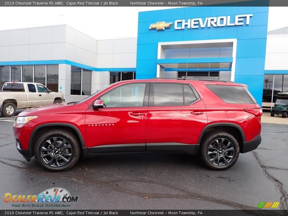 2019 Chevrolet Traverse RS AWD Cajun Red Tintcoat / Jet Black Photo #3