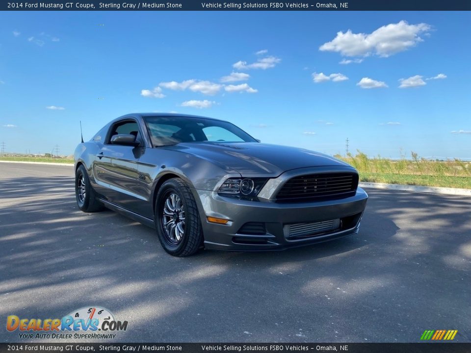 2014 Ford Mustang GT Coupe Sterling Gray / Medium Stone Photo #16