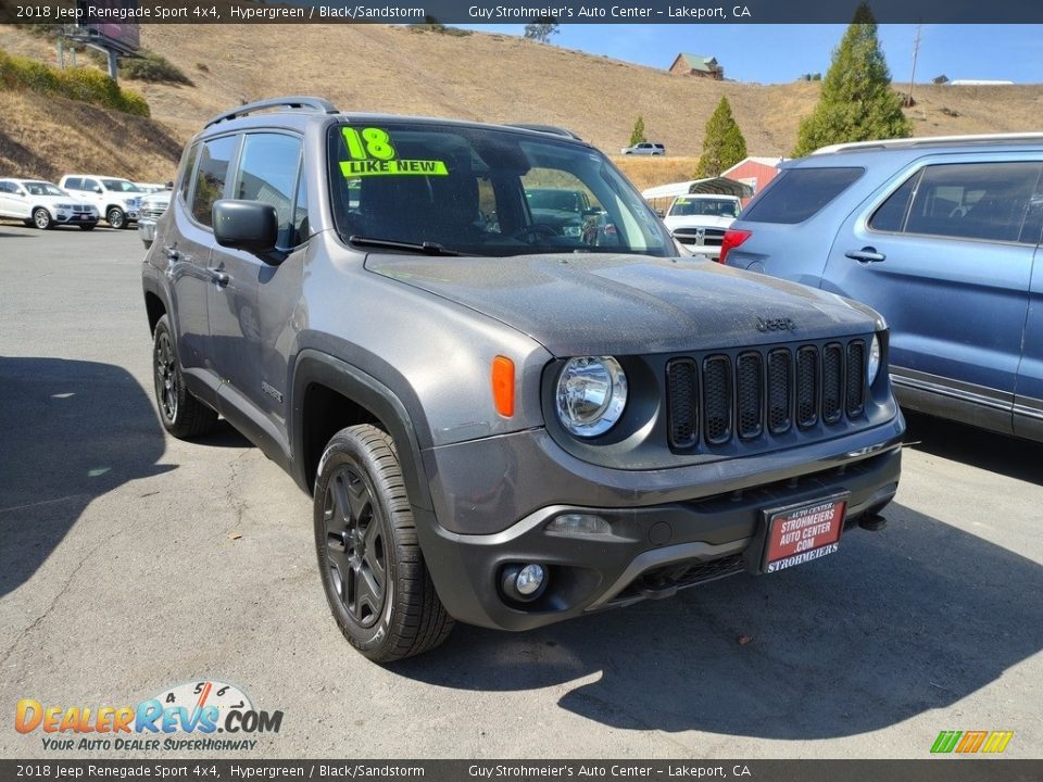 2018 Jeep Renegade Sport 4x4 Hypergreen / Black/Sandstorm Photo #1