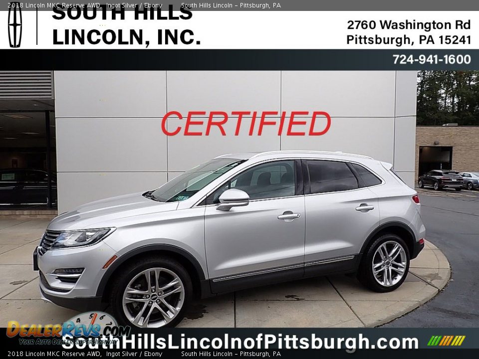 2018 Lincoln MKC Reserve AWD Ingot Silver / Ebony Photo #1