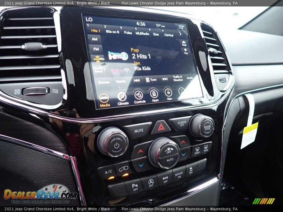 2021 Jeep Grand Cherokee Limited 4x4 Bright White / Black Photo #20