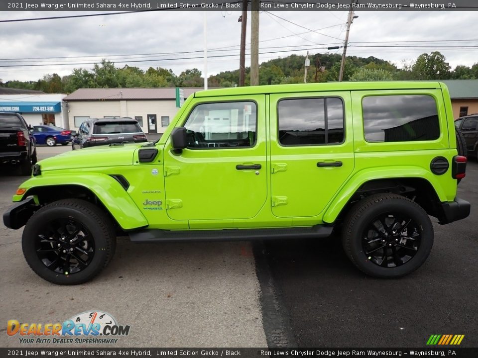 Limited Edition Gecko 2021 Jeep Wrangler Unlimited Sahara 4xe Hybrid Photo #2