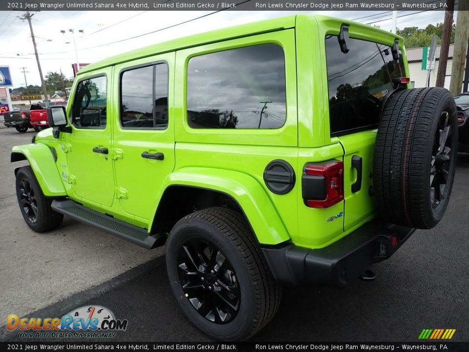 2021 Jeep Wrangler Unlimited Sahara 4xe Hybrid Limited Edition Gecko / Black Photo #3