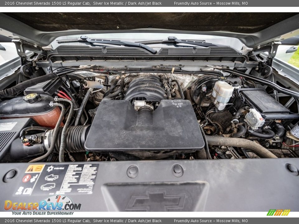 2016 Chevrolet Silverado 1500 LS Regular Cab Silver Ice Metallic / Dark Ash/Jet Black Photo #16