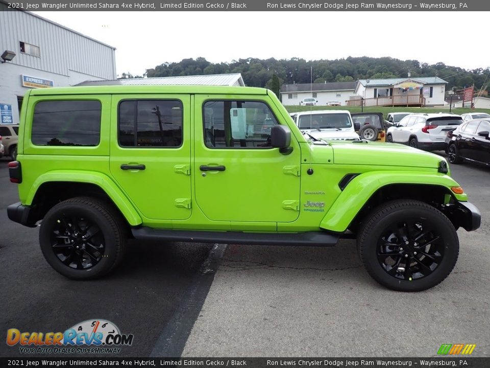 Limited Edition Gecko 2021 Jeep Wrangler Unlimited Sahara 4xe Hybrid Photo #7