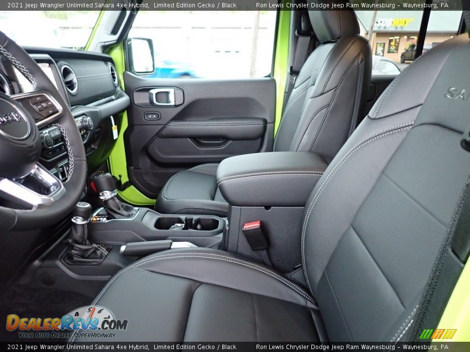 Front Seat of 2021 Jeep Wrangler Unlimited Sahara 4xe Hybrid Photo #11