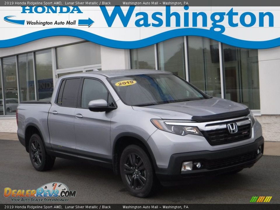 2019 Honda Ridgeline Sport AWD Lunar Silver Metallic / Black Photo #1