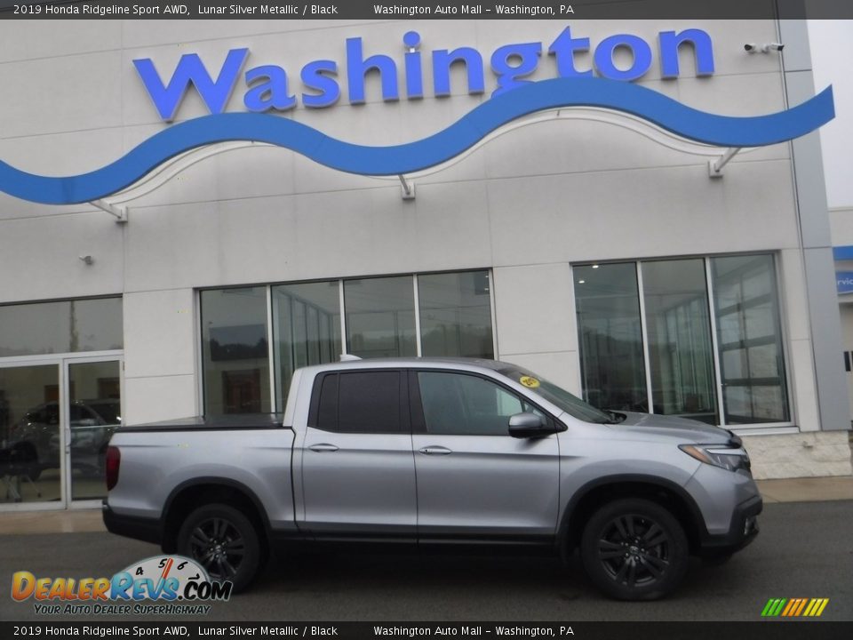 2019 Honda Ridgeline Sport AWD Lunar Silver Metallic / Black Photo #2