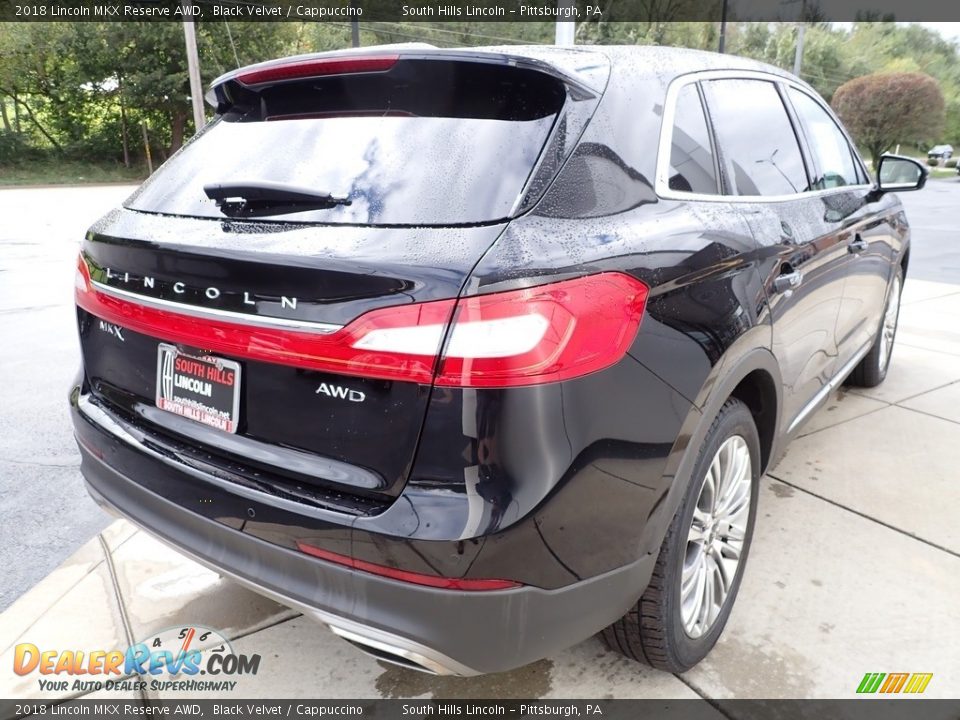 2018 Lincoln MKX Reserve AWD Black Velvet / Cappuccino Photo #6