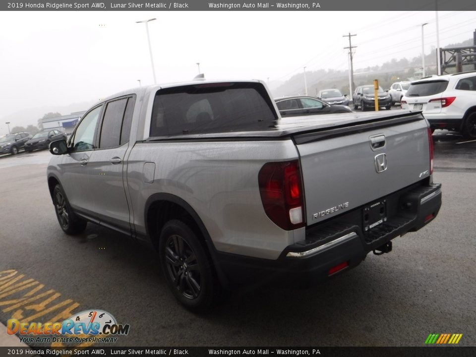 2019 Honda Ridgeline Sport AWD Lunar Silver Metallic / Black Photo #8