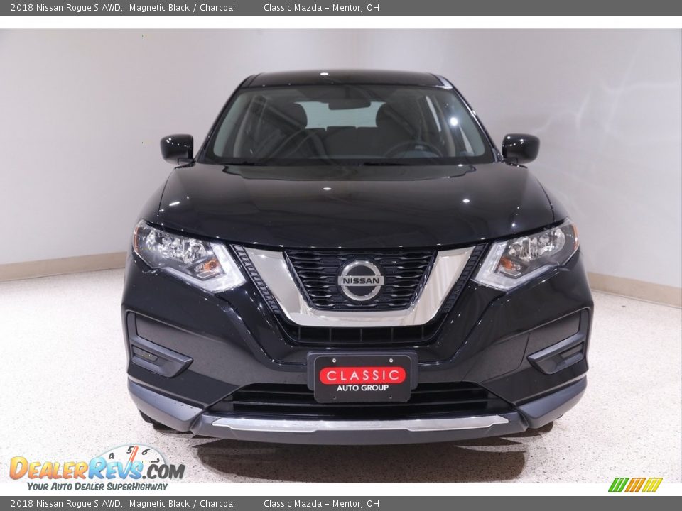 2018 Nissan Rogue S AWD Magnetic Black / Charcoal Photo #2