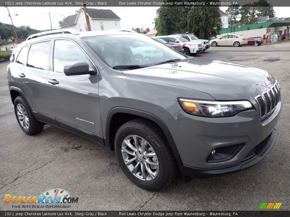 2021 Jeep Cherokee Latitude Lux 4x4 Sting-Gray / Black Photo #8