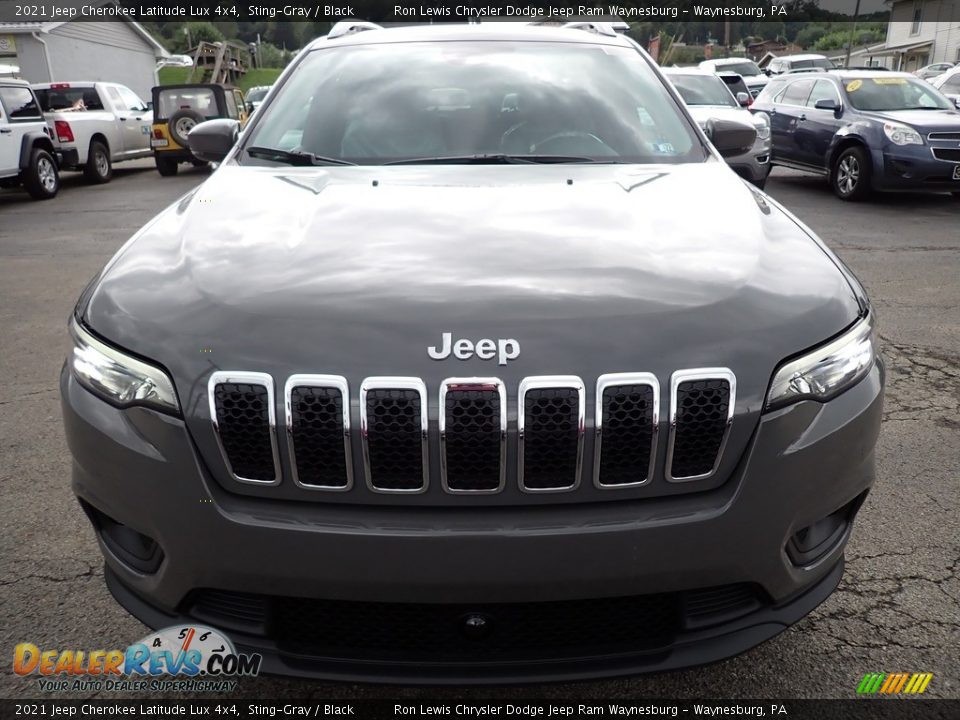 2021 Jeep Cherokee Latitude Lux 4x4 Sting-Gray / Black Photo #9