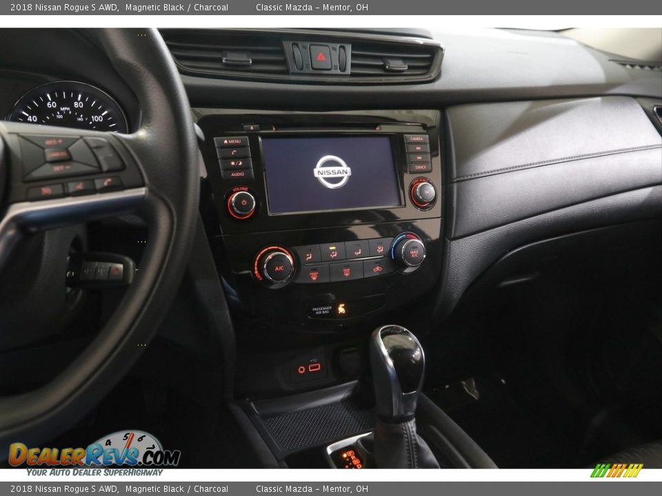 2018 Nissan Rogue S AWD Magnetic Black / Charcoal Photo #9