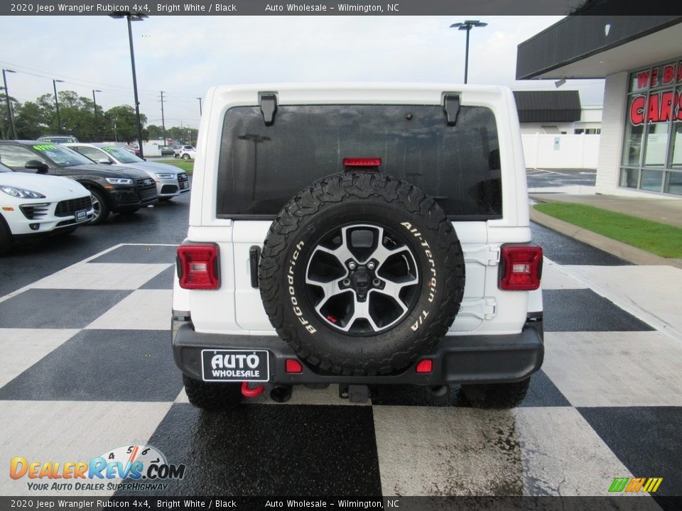 2020 Jeep Wrangler Rubicon 4x4 Bright White / Black Photo #4