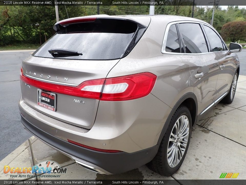 2018 Lincoln MKX Reserve AWD Iced Mocha Metallic / Terracotta Photo #6
