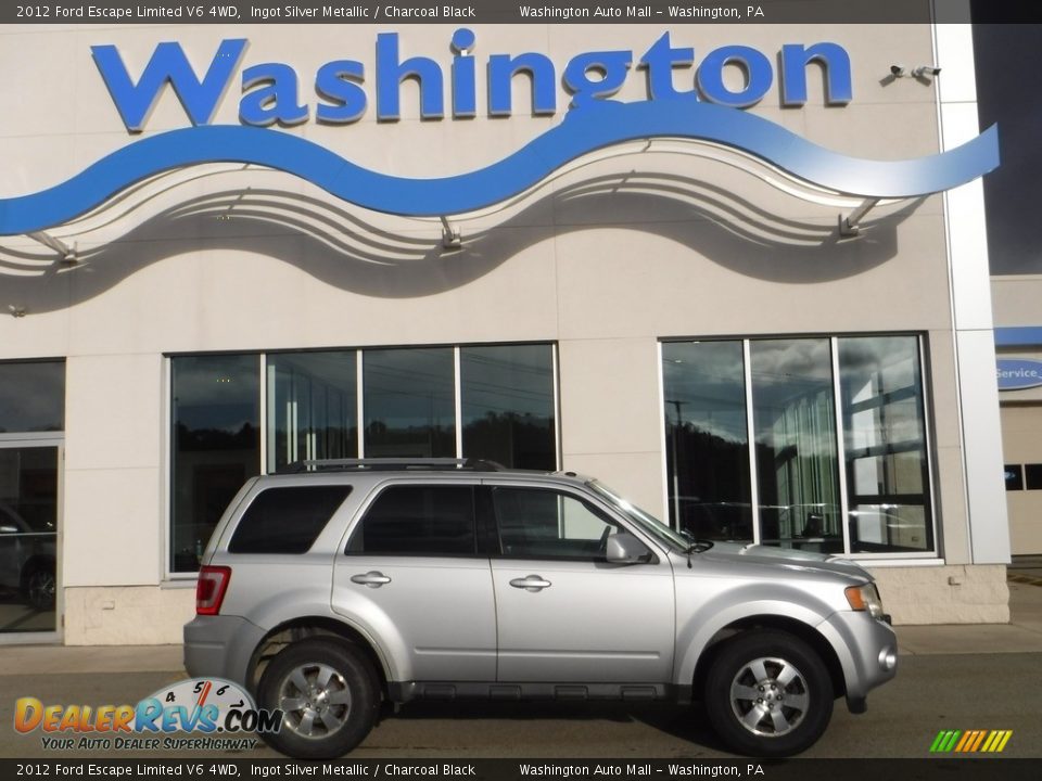 2012 Ford Escape Limited V6 4WD Ingot Silver Metallic / Charcoal Black Photo #2