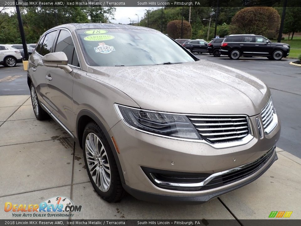 2018 Lincoln MKX Reserve AWD Iced Mocha Metallic / Terracotta Photo #8
