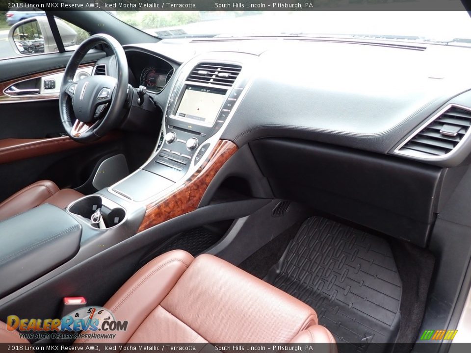 2018 Lincoln MKX Reserve AWD Iced Mocha Metallic / Terracotta Photo #12